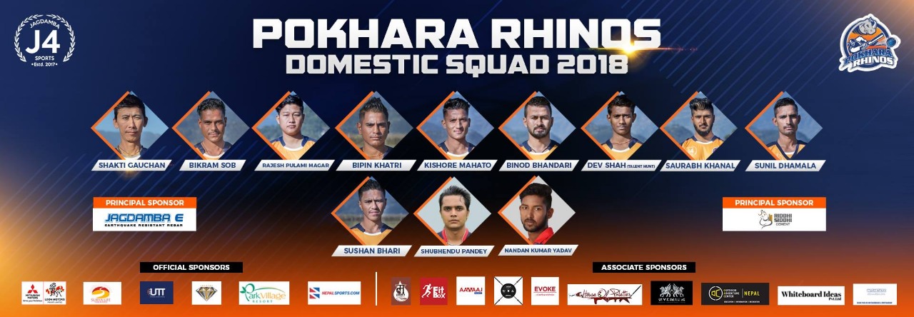 Pokhara Rhinos Ready Domestic Squad for TVS EPL T20 2018	